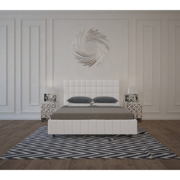 Кровать Shining Modern с мягким изголовьем и прочным деревянным каркасом 140х200 см — изображение 8