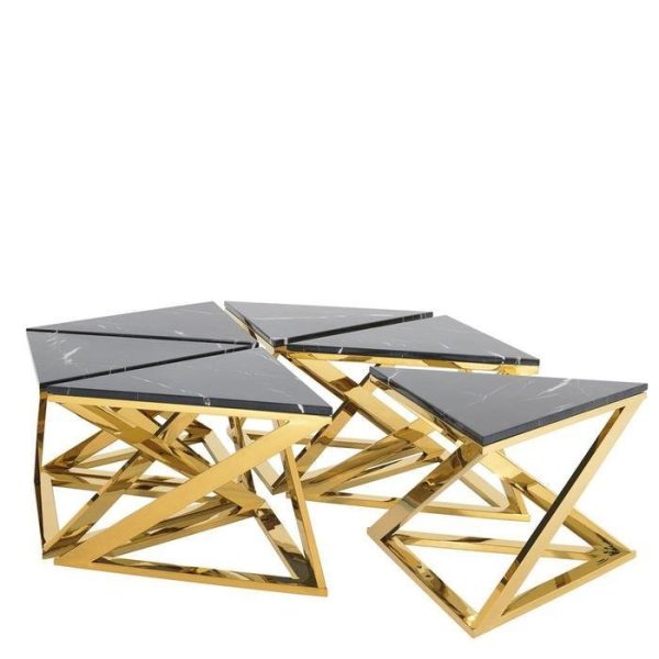 Журнальный столик  Galaxy со столешницей из черного мрамора — изображение 2