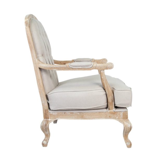 Кресло Honesta beige с пуфом — изображение 3