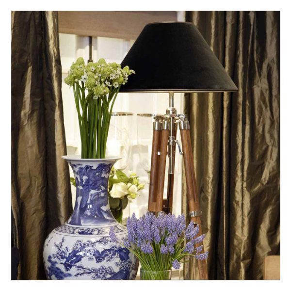 Настольная лампа  Lamp Telescope Small из металла и дерева — изображение 2