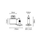 Спот Fabbian ORBIS из полированного алюминия — изображение 3