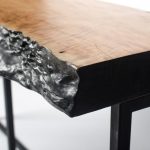 Стол консольный Chantik Litchi natural 180 — изображение 4