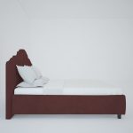 Кровать Palace 140x200 см Велюр Коричневый — изображение 5