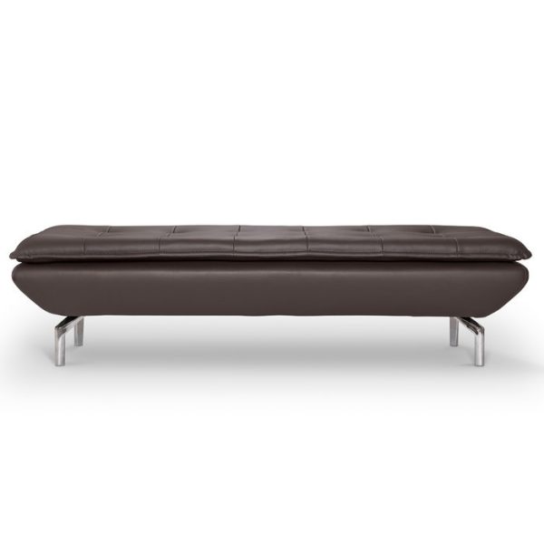 Банкетка Morgan темно-коричневого цвета — изображение 3