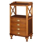 Этажерка Верона - 4 ДК с четырьмя нижними выдвижными ящиками