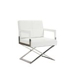 Кресло Aster X Chair Белая Кожа — изображение 3