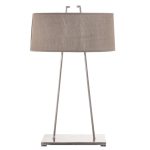 Настольная лампа Sara с серым абажуром 