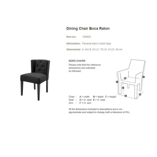 СТУЛ С МЯГКОЙ ОБИВКОЙ  Chair Boca Raton   — изображение 7