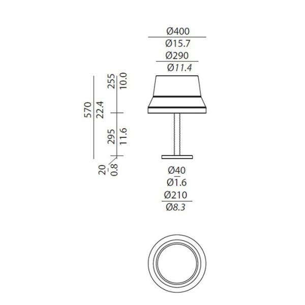 Настольная лампа Contardi AUDREY TA — изображение 2