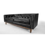 ДИВАН Стэмфорд L  (КОЖА)  BLACK — изображение 3