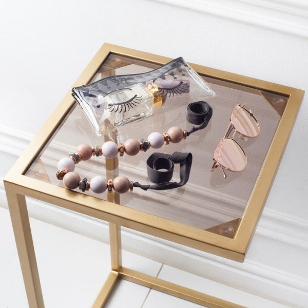 Прикроватный столик с бронзовой столешницей — изображение 2