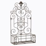 Полка-жардиньерка черный антик XL