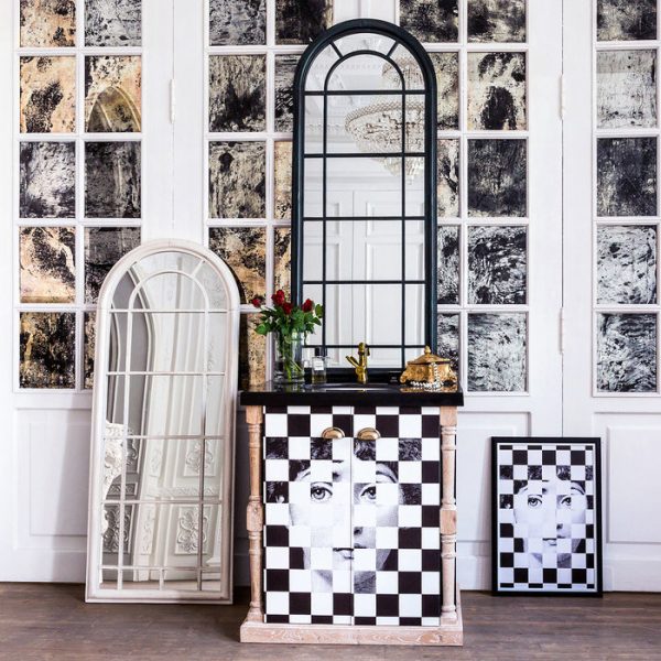 Настенное зеркало «Шайо» (белый антик) — изображение 4