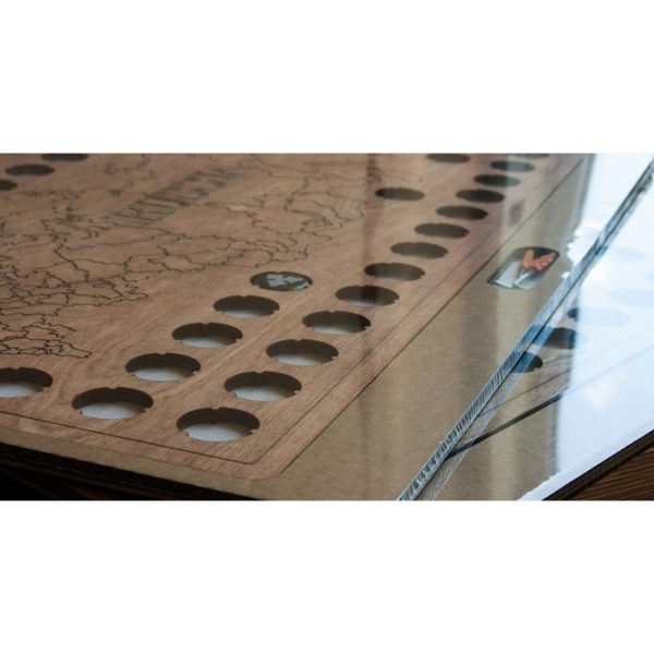 Копилка-панно для пивных крышек ANTON ANTON Карта России из натуральной березовой фанеры — изображение 4