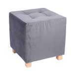 Пуф WOODEN Квадратный Серый