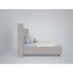 Кровать Wing-2 200x200 см  Велюр Бежевый — изображение 6