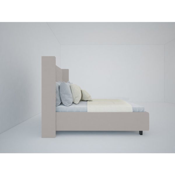 Кровать Wing-2 200x200 см  Велюр Бежевый — изображение 6