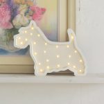 Ночник Скотч Терьер бежевый	