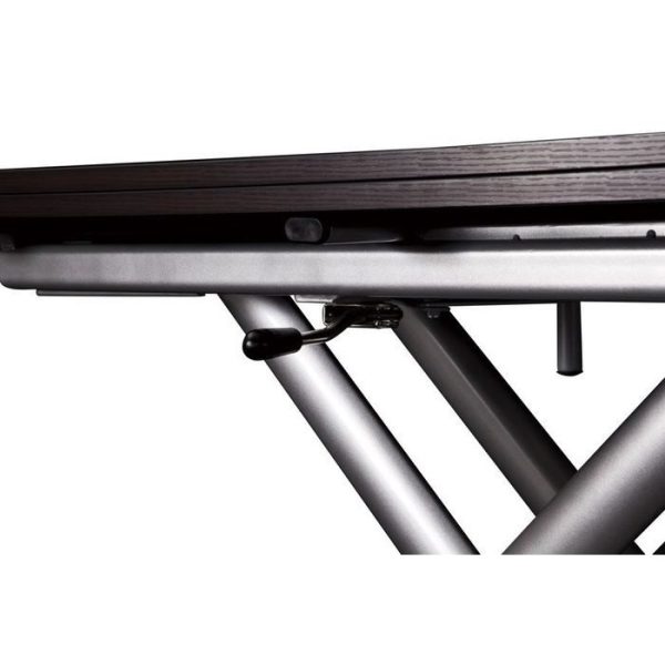 Раскладной журнально-обеденный стол с регулируемой высотой и шпонированной столешницей — изображение 2