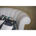 Кровать Letto Rotondo GM 01 с обивкой из экокожи или велюра 220 см — изображение 4