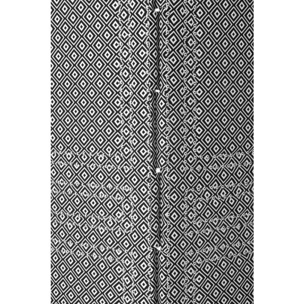Ширма  Rhombus обтянута тканью черно-белого цвета — изображение 3