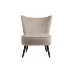 Кресло Vermont Chair Серо-бежевый Велюр