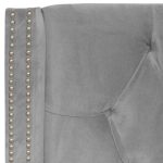 Кровать с декоративными гвоздиками Wing  Лен Серый 180x200 см — изображение 8