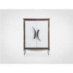 Шкаф с полками из состаренного тика