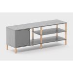 Тумба под ТВ Latitude SAGA SEVER серая