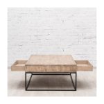 Журнальный стол STOKHOLM I из массива дерева и металла  — изображение 3