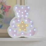 Ночник Мишка светло-розовый	