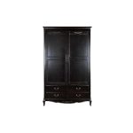 Шкаф двухстворчатый черного цвета