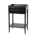 Прикроватный Журнальный столик  Side Table Broomer из дерева черного цвета