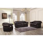 Диван кожаный двухместный  