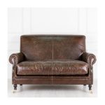  кожаный двухместный диван Winston