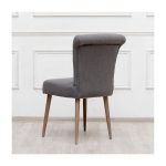 стул с мягкой обивкой Roma серого цвета — изображение 3