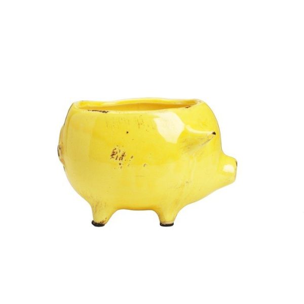 Цветочный горшок Pig Planter Желтый — изображение 2