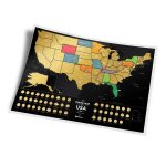 Карта travel map usa black — изображение 13