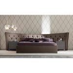 Кровать Letto GM 15 с обивкой из экокожи  200x200 см