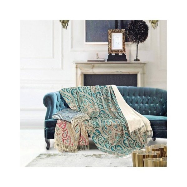 Плед из шерсти мериноса с добавлением кашемира и шелка CRISTALLO  — изображение 4