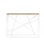 Консоль Wilson line 2 white темный дуб