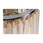 Лампа настольная высокая из металла и стекла — изображение 4