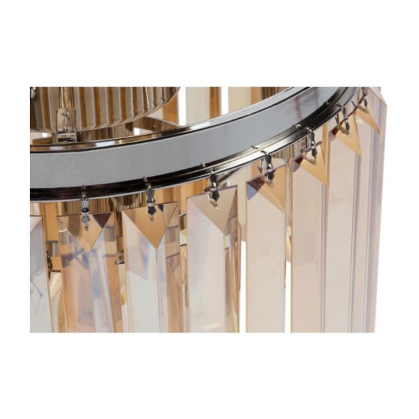 Лампа настольная высокая из металла и стекла — изображение 4