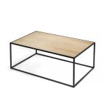 Журнальный стол London black светлый дуб