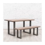 Обеденный стол Bristol на металлическом каркасе со столешницей из массива дуба — изображение 4