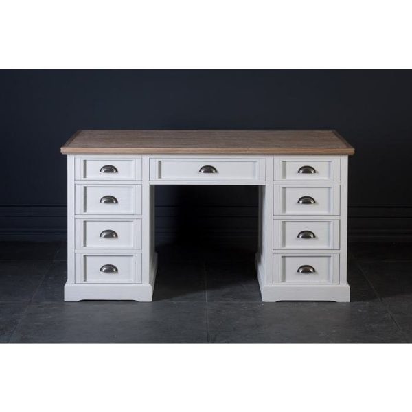 Стол Ковентри письменный с белыми ящиками — изображение 3