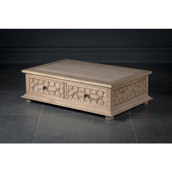 Столик кофейный с ящиками из массива дуба  — изображение 13