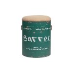 Журнальный столик-табурет Barrel Green из металла 