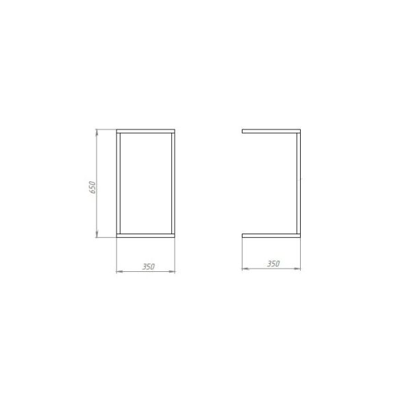 Прикроватный столик с бронзовой столешницей — изображение 4