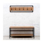 Вешалка Hardware II из массива дуба и металла 